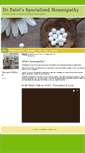 Mobile Screenshot of drpatelshomeopathy.com